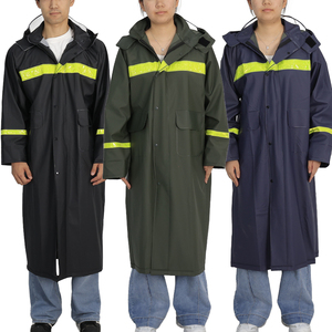 Imperméable en PVC Épaissi 100% Étanche Antidérapant Coupe Ample Économique pour la Construction, l'Agriculture et les Travaux Extérieurs - Product Image 1