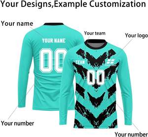 Jersey Penjaga Gawang Malam Panjang Kustom dengan Logo Tim dan Nomor Nama Anda Layanan OEM Spandex/Katun - Product Image 3