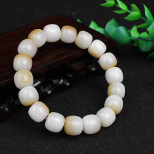 Charcoal Roasted Bodhi Root <b>Bracelet</b> Soft Round Beads Daily Wear Jewelry For Men Women Couples Students - Product Image 4
