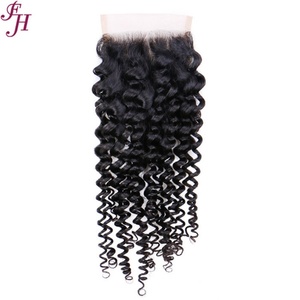 FH HD Closure Cheveux vierges brésiliens 5x5, pré-épilée, avec dentelle suisse HD, type frontal - Product Image 1