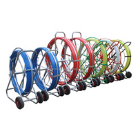 11mm * 200m 300m fibre de verre fibre optique câble extracteur conduit Rodder Push Pull pour tirer les câbles électriques