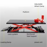 Table élévatrice à ciseaux hydraulique électrique robuste ZeHoo pour moto, équipement de réparation pour garage et atelier