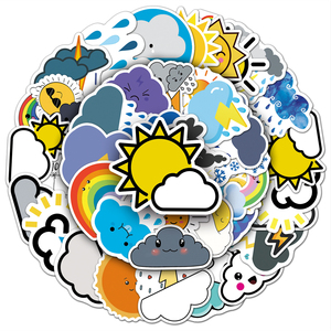 HOYO Lot de 500 autocollants, motifs Chat, Bonheur, Météo, <span class=keywords><strong>Coccinelle</strong></span>, Art Mucha, Style Pixel, Amitié, Poker, Renne, Sorcier - Product Image 2