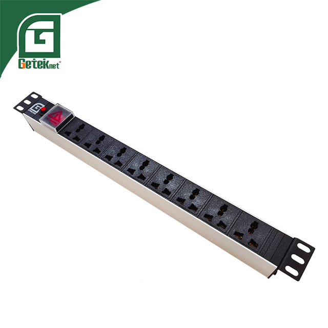 GETEKnet OEM ODM German UK 63A C13 16 8 6 10 Outlet Socket 12-Way IEC PDU 25A Metal Power Distribution Unit for Network Cabinets