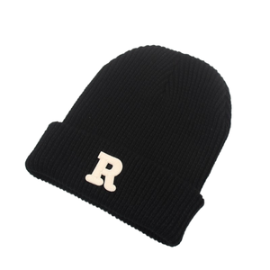 Bonnet en tricot unisexe pour l'automne et l'hiver, décontracté et chaud, avec motif personnalisé d'image et de lettres pour les voyages - Product Image 1