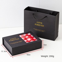 Lippenstiftdoos Rechthoekig China Zeepbloem Roos Geschenkdoos Ketting Sieradendoos Tanabata Valentijnsdag Sieraden Cadeau Spot