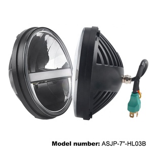 Round 7 inch 40W Reflector LED Headlight High/LOW Beam Projector 12v led Head light <span class=keywords><strong>Cree</strong></span> Chip bulb for Jeep Wrangler JK LJ CJ - Product Image 3