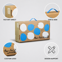 Boîte cadeau en carton ondulé pour fruits, écologique, pliable, emballage plat de luxe, estampage à chaud, logo personnalisé, usine OEM
