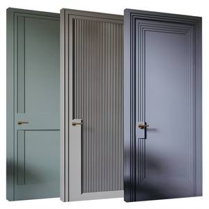 Puertas Interiores Modernas de Madera Maciza BASEN, Resistentes al Agua, para Uso en Villas y Apartamentos, 36x96 - Product Image 1