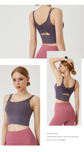 XL Fiess Sexy respirant maille soutien-gorge de sport séchage rapide gymnastique course Yoga entraînement haut pour antichoc Plus Fitness porter dos croisé - Product Image 2