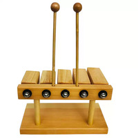 Pentatonic Wood Clapper Orff Percussion Instrument, Pentatonic Wood Block Made of Scotch Pine, Paper Box Packing, Model G5-5A