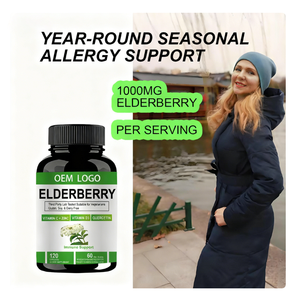 Capsules de soutien immunitaire à la baie de sureau et à la quercétine avec vitamine C, zinc et D3, végétaliennes et sans gluten - Product Image 5