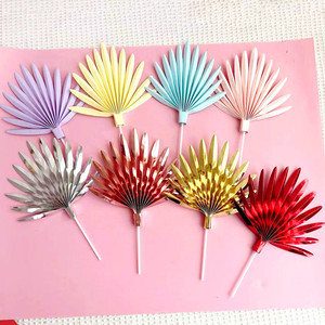 ท็อปเปอร์เค้กรูปพัดลายน้ำผึ้งและรสหวาน สีทอง อะคริลิค สำหรับตกแต่งเค้กวันเกิด - Product Image 5