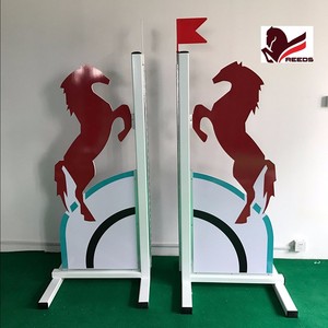 Soporte de Salto Ecuestre Reeds, Duradero y Estable, de Aluminio con <span class=keywords><strong>Altura</strong></span> Ajustable para Entrenamiento y Competencia - Product Image 1
