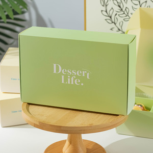 Boîte à pâtisserie en papier pour boulangerie, emballage <span class=keywords><strong>alimentaire</strong></span>, logo personnalisé en gros, nouvelle collection 2026, Pulida, boîte à donuts verte - Product Image 5
