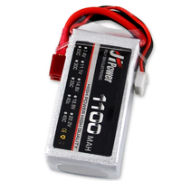 Batterie LiPo RC de haute qualité 18,5 V 1100 mAh 25C 5S pour hélicoptère RC, avion, voiture, bateau et drone FPV