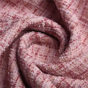 قماش بوليستر عالي الجودة من الشنيل بوكل تويت مع بريق لأحذية البذلات والوشاح - Product Image 3