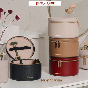 Borsa Cosmetica Grande Personalizzata in Ecopelle con Chiusura a Cerniera, Manico e Scomparti Rimovibili, Organizer per Trucchi e Custodia da Viaggio - Product Image 5