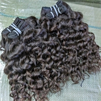 Letsfly — lot d'extensions de cheveux bouclés bouclés et non traités, qualité 9A, tissage, ondulées, vente en gros