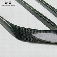 2 PCS/SET Carbon Fiber W205 C63 Front Fender Scoop Vents Trims pour Mercedes Benz C-Class W205 C63 AMG