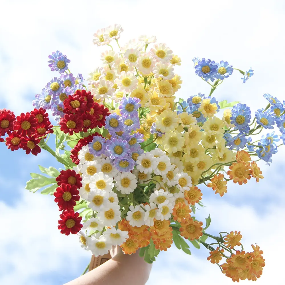 Fiori e piante decorativi arco di fiori per matrimonio Flores mer girasole fiore artificiale Bush