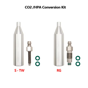 Kit de Conversión de CO2 HPA para Roscas Neumáticas S-TW RG, Acoplador Rápido Macho de 8 mm, Cartucho de Cilindro de 12 g, Repuesto para Amoladoras - Product Image 3