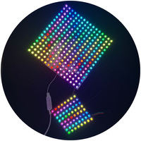 Módulo Direccionable RGB IP20 DC5V WS2812B, Panel de Matriz de Luz LED Flexible Programable de 8x8 16x16 7x31, Pantalla de Matriz LED