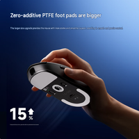 Souris de jeu Mchose A5 V3 Ultra+ 55g légère avec capteur 3955TI, molette de défilement TTC Gold, DPI overclocké 50K, tri-mode 2.4G/BT/USB-C double 8K