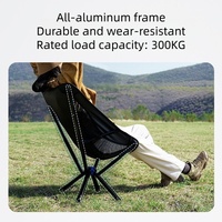 Chaise de camping pliante en alliage d'aluminium ultralégère au design moderne, en tissu Oxford, portable et compacte pour la randonnée