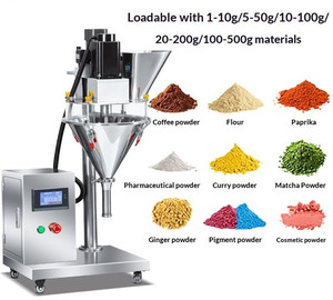Machine de remplissage de poudre semi-automatique verticale à vis sans fin avec écran tactile pour divers matériaux en poudre sèche - Product Image 6