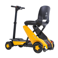 Scooter électrique pliable automatique léger à batterie au lithium pour personnes âgées, véhicule à quatre roues détachable, aide à la marche