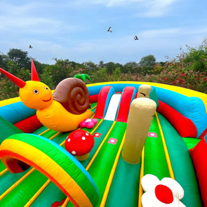 Sunny the Snail's Toddler Bounce House, parque infantil inflable con tema tropical para niños pequeños, Tobogán de <span class=keywords><strong>Caracol</strong></span> inflable para niños - Product Image 5