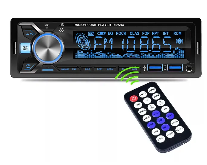 Pemutar Mp3 mobil, Stereo Auto Radio mobil Bt 12V In-Dash 1 Din Fm Aux In double USB