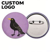 Nouveau Design étain Badge dessin animé tissu broderie Badge broche sac à dos mignon personnalisé broche métal fer blanc broderie Logo bouton broche