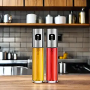 Oil Sprayer 100ml Stainless Steel for Cooking Kitchen Tool Oil Spray Bottle for Air fryer Salad BBQ air fryer Olive Oil Sprayer
