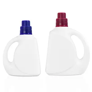 הסיטונאי פלסטיק לבן לשטוף בקבוק 1 ק "ג hdpe כביסה בקבוק דטרגנט 1l זמין