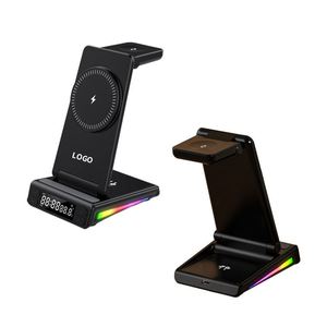 Custom Logo Wireless Charger Plastic Foldable 15 Watt Fast Charging Wireless Charger for Phone - Product Image 1