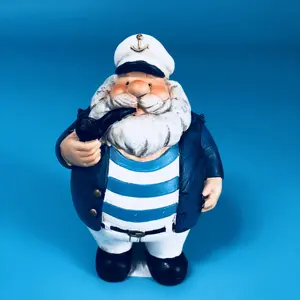 Patung pelaut Resin mainan anak-anak ornamen Santa Claus Fashion patung kapten wisata kotak Souvenir Hadiah Pernikahan