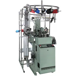 New Innovation with toe linking device automatic computerized single cylinder sock knitting machine