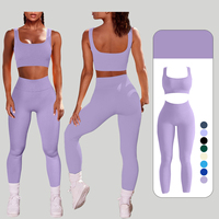 Vente chaude femmes grande taille Yoga exercice Fitness ensemble respirant taille élastique fermeture sport soutien-gorge cyclisme pantalon sans couture