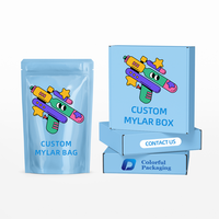 Nouveau Design Vide 3.5g 7g 14g 28g Odeur Preuve Refermable Holographique Exotique Die Cut Zip Lock Mylar Sacs avec fenêtre transparente