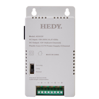Alimentation électrique pour caméra de surveillance CCTV à 4 canaux, 48W, 4A, 12V/13,5V/15V, AC/DC, pour bande LED