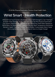 <span class=keywords><strong>Precio</strong></span> del Reloj Inteligente con Sensor de Temperatura, Presión Arterial, Oxígeno y Función de Llamadas para Hombres y Mujeres - Product Image 2