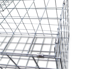 ตะกร้าตาข่ายกาเบียน 4 มม. ตะกร้าตาข่ายกาเบียน 2 ม. x 0.5 ม. x 0.5 ม. ตาข่ายเชื่อมแบบเฮลิคอยล์รูสี่เหลี่ยมสำหรับงานสถาปัตยกรรมกาเบียน - Product Image 3