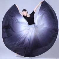 Robe de danse flamenco pour femmes, jupe tutu à 720 degrés, costume de scène
