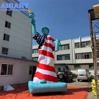 Statue de la Liberté gonflable sur mesure, décoration patriotique personnalisée pour usage commercial extérieur
