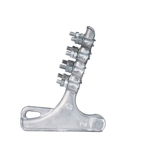 Vina ที่ยึดสำหรับงานหนักไฟฟ้าอะลูมิเนียมอัลลอยด์4กลอนพร้อมวัสดุเหล็กสำหรับรองรับตัวนำสายไฟ - Product Image 1