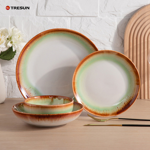 Service de table en grès TRESUN – Assiettes et bols en céramique de haute qualité pour la maison, style nordique, vente en gros, prix d'usine - Product Image 1
