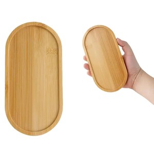 Sous-verres rétro en bambou et en bois, plateaux créatifs en bois pour pots de fleurs, sets de table créatifs ronds, rectangulaires, ovales et en forme de cœur - Product Image 1