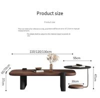 Table basse rectangulaire de style médiéval pour salon, petite table de salon, luxe léger, sensation haut de gamme, table basse rétro